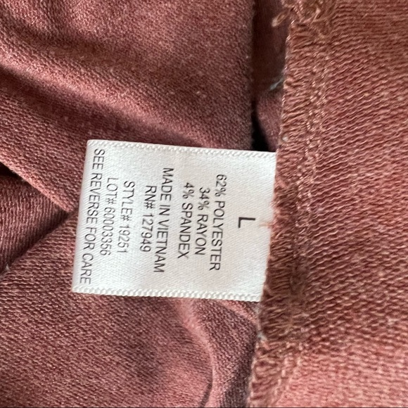 Mind Over Matter Mauve Pink Pocket Jersey Dress Large - Picture 11 of 11